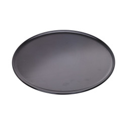 Plateau/assiette noir pour pizza en aluminium anodisé  Ø406,4mm H8 mm - 12 unités