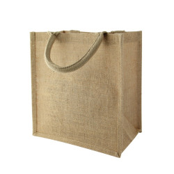 Sac cabas en jute brun 26 x 17 x 28 cm - 30 unités