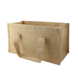 Sac cabas en jute brun 35,5 x 18 x 19 cm - 20 unités