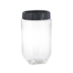 Bokolock 1000ml pet avec couvercle gris 100x170mm - 24 unités