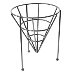 Cône métal noir empilable Diam: 12,7 cm 12,7 x 15,2 cm - 6 unités