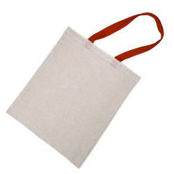 Tote bag à anses rouges  10x350mm H420mm - 20 unités