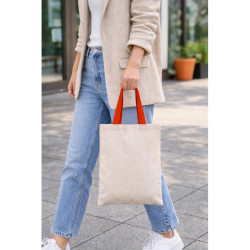 Tote bag à anses rouges  10x350mm H420mm - 20 unités