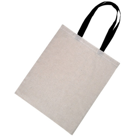 Tote bag à anses noires  10x380mm H450mm - 20 unités