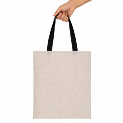 Tote bag à anses noires  10x380mm H450mm - 20 unités
