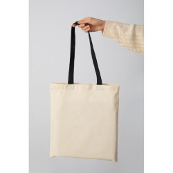 Tote bag à anses noires  10x380mm H450mm - 20 unités
