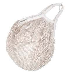 Filet de courses en coton naturel avec anses 10x400mm H400mm - 24 unités