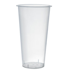 Verre Bubble tea en PP injecté transparent H155mm 580ml - 25 unités