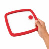 Couvercle GN 1/2 verre trempé et silicone avec 2 bouchons silicone  325x265mm H17mm - 6 unités