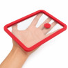 Couvercle GN 1/8 verre trempé et silicone avec 2 bouchons silicone  160,5x131mm H17mm - 6 unités