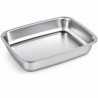 Barquettes inox scellables GN 1/2 325x265mm H52mm - 6 unités