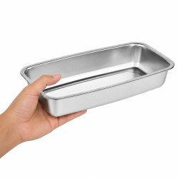 Barquettes inox scellables GN 1/3 325x172mm H55mm - 6 unités