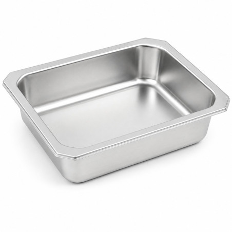 Barquette inox scellable GN 1/4 265x160mm H50mm - 6 unités