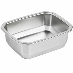 Barquettes inox scellables GN 1/8 160x130mm H45mm - 6 unités