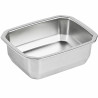 Barquettes inox scellables GN 1/8 160x130mm H45mm - 6 unités