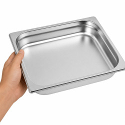 Bac GN inox 1/2 H 4 cm 325x265mm H40mm - 6 unités