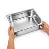 Bac GN inox 1/2 H 6,5 cm 325x265mm H65mm - 6 unités