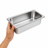 Bac GN inox 1/3 H 6,5 cm 325x176mm H65mm - 6 unités