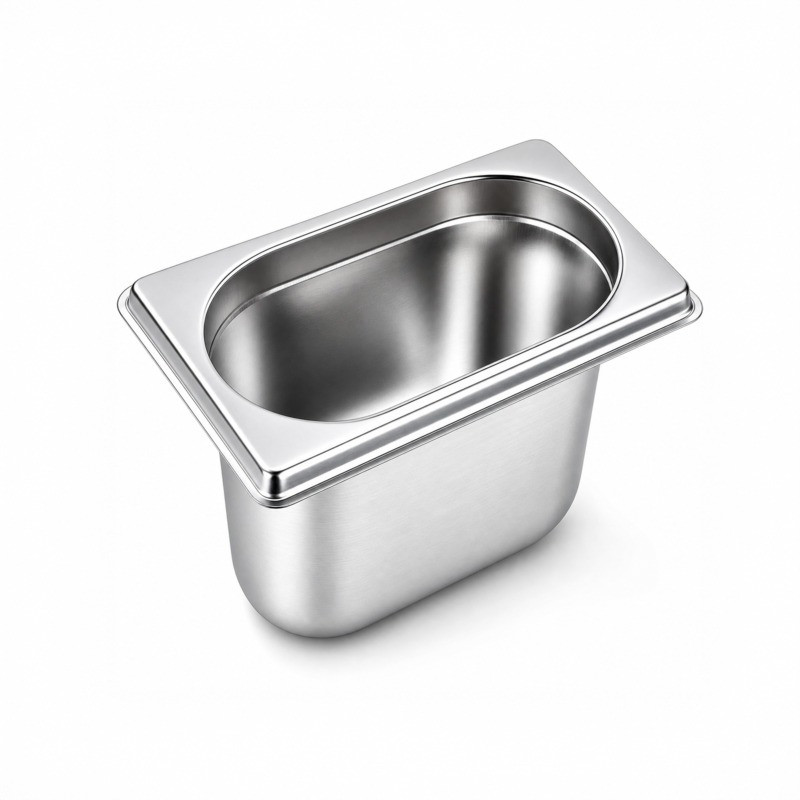 Bac GN inox 1/9 H 10cm 176x108mm H100mm - 6 unités