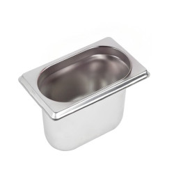 Bac GN inox 1/9 H6,5cm 176x108mm H65mm - 6 unités