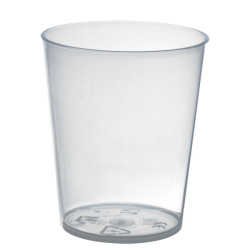 Verre Cupoly en plastique PP réemployable   200ml Ø73mm 53x H85 mm - 18 unités