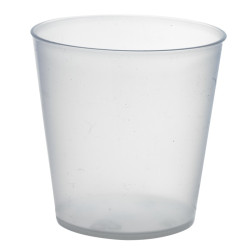 Verre Cupoly en plastique PP réemployable  300ml Ø85mm 62x H85 mm - 18 unités