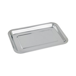 Plateau en acier inoxydable - 32x22x2cm - 25 unités