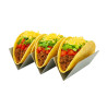 Support en acier inoxydable pour 3 tacos -20x10x5cm - 6 unités