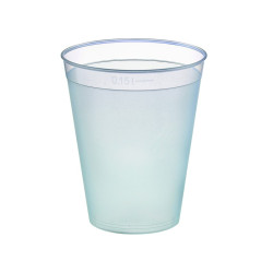Verre PP réutilisable "Optimal" 165 ml Diam: 6,5 cm 6,5 x 4,2 x 7,5 cm - 40 unités