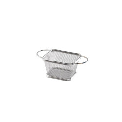 Mini panier friteuse métal avec double anse 17 x 8,5 x 6 cm x 6 unités