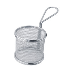 Mini panier friteuse métal rond Diam: 8 cm 8 x 8,5 cm - 6 unités