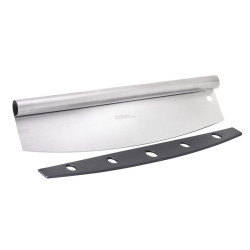 COUTEAU PIZZA ROCKER EN INOX AVEC ÉTUI PROTECTEUR 355 X 100MM X6PCS