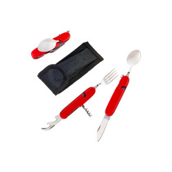 Couverts de poche multifonctions avec manche en plastique - 24 unités