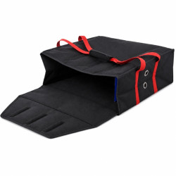 Poche isotherme pizza noire 420x420mm H150mm - 5 unités