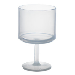 Verre à vin Cupoly en plastique PP réutilisable Ø63mm 50x H104 mm - 24 unités