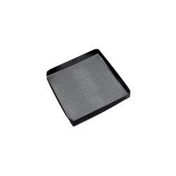 Plaque grillagée en silicone avec bordure pour BBQ 279x279mm H30mm - 2 unités