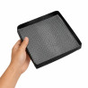 Plaque grillagée en silicone avec bordure pour BBQ 279x279mm H30mm - 2 unités