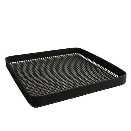 Tapis grillagé en silicone avec bordure pour BBQ  279x279mm H13mm - 2 unités