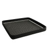 Tapis grillagé en silicone avec bordure pour BBQ  279x279mm H13mm - 2 unités