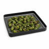 Tapis grillagé en silicone avec bordure pour BBQ  279x279mm H13mm - 2 unités