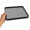 Tapis grillagé en silicone avec bordure pour BBQ  279x279mm H13mm - 2 unités