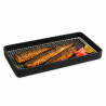Tapis grillagé en silicone avec bordure pour BBQ 279x140mm H13mm - 2 unités