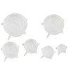 Set de 6 couvercles réutilisable en silicone Ø205mm 195x195, H30 mm - 10 unités