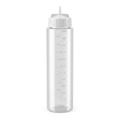 Squeezer souple transparent 1 embout, plastique BPA free  H185mm 230ml - 6 unités
