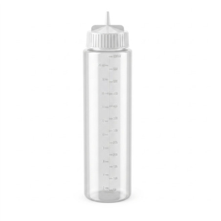 Squeezer souple transparent 1 embout, plastique BPA free  H185mm 230ml - 6 unités