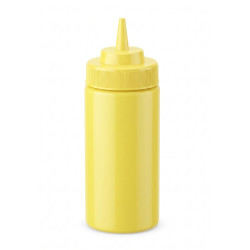 Squeezer souple jaune 1 embout, plastique BPA free  H185mm 230ml - 6 unités