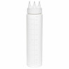 Squeezer souple transparent 3 embouts,  plastique BPA free  H295mm 920ml - 6 unités