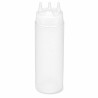 Squeezer souple transparent 3 embouts, plastique BPA free  H195mm 350ml - 6 unités