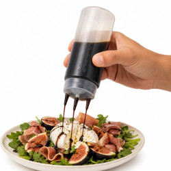 Squeezer souple transparent 3 embouts, plastique BPA free  H195mm 420ml - 6 unités