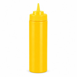 Squeezer souple jaune 1 embout, plastique BPA free  H195mm 350ml - 6 unités